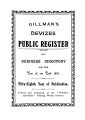 Gillman's Devizes Directory, 1916