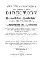 Mercer & Crocker's Directory for Mon, Herefs ..., 1876. [Monmouthshire & Glamorganshire...