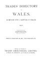 Trades Directory of Wales, 1901