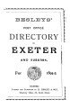 Besley's Post Office Directory of Exeter & Suburbs, 1894-95