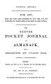 Exeter Pocket Journal & Almanac, 1857