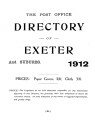 Post Office Directory of Exeter & Suburbs, 1912