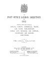 Post Office London Directory, 1915. [Part 1: Official Directory]