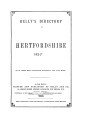 Kelly's Directory of Hertfordshire, 1895