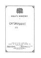 Kelly's Directory of Oxfordshire, 1911
